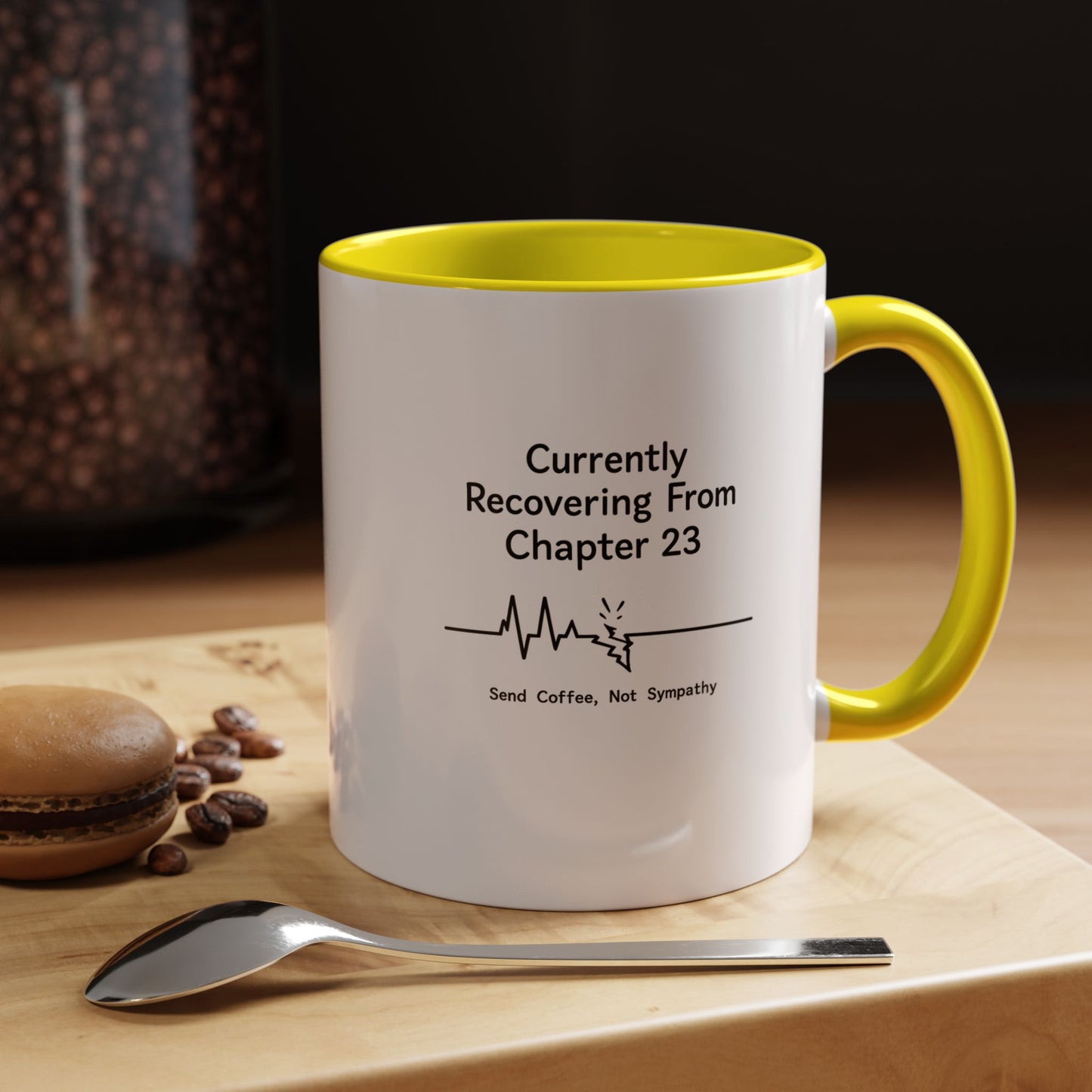 Currently Recovering From Chapter 23" Coffee Mug — Funny Book Lover Gift for Readers
