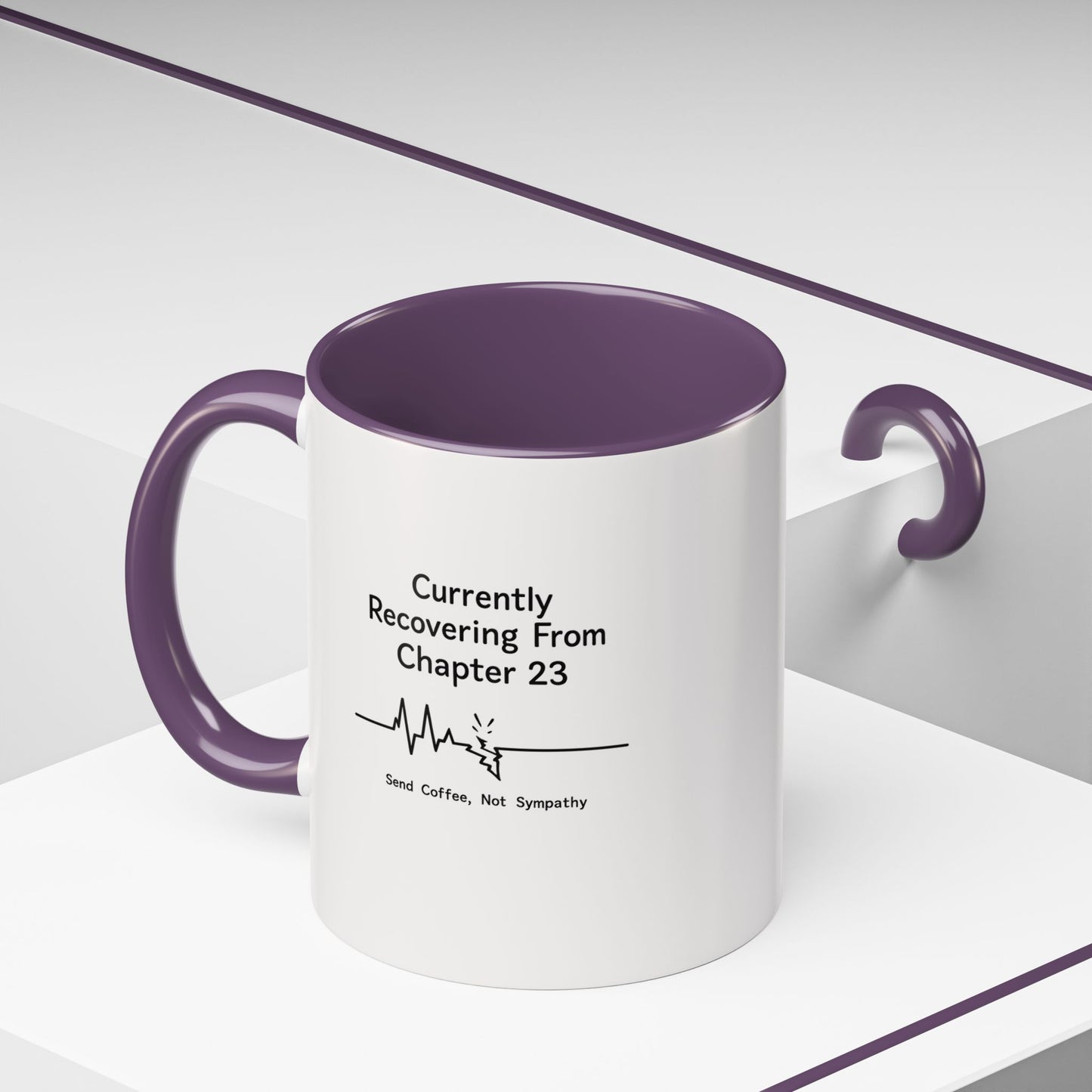 Currently Recovering From Chapter 23" Coffee Mug — Funny Book Lover Gift for Readers