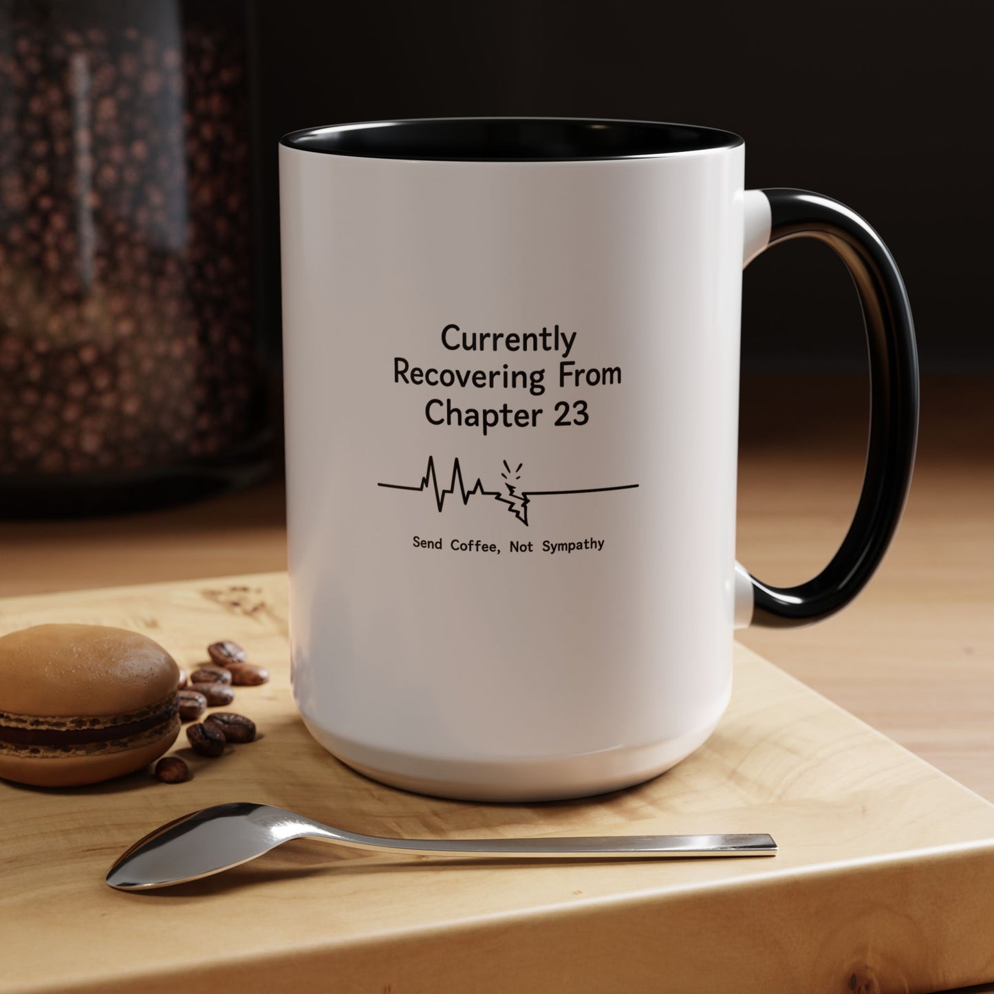 Currently Recovering From Chapter 23" Coffee Mug — Funny Book Lover Gift for Readers
