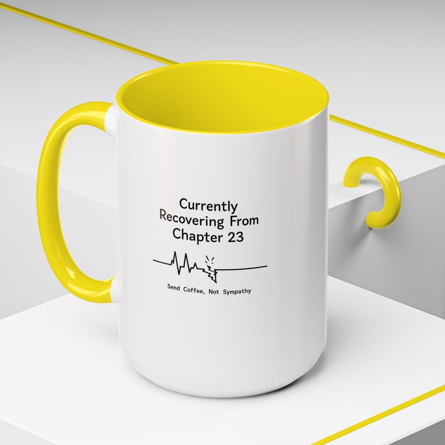 Currently Recovering From Chapter 23" Coffee Mug — Funny Book Lover Gift for Readers