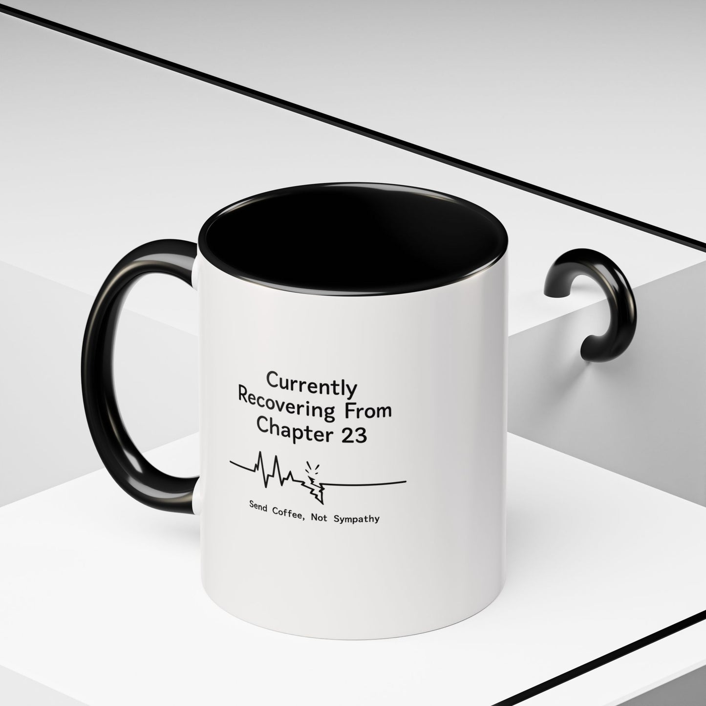 Currently Recovering From Chapter 23" Coffee Mug — Funny Book Lover Gift for Readers