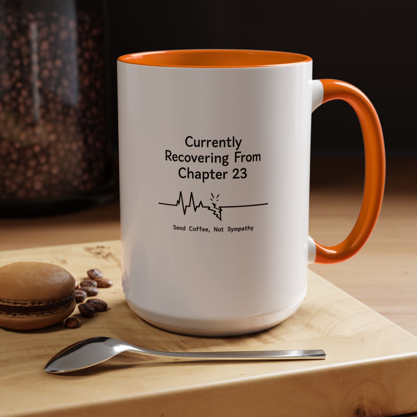 Currently Recovering From Chapter 23" Coffee Mug — Funny Book Lover Gift for Readers