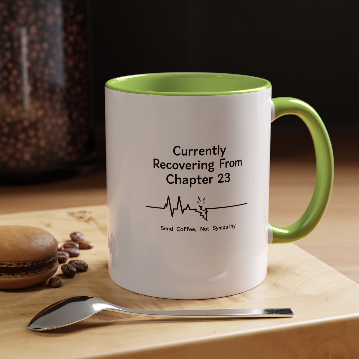 Currently Recovering From Chapter 23" Coffee Mug — Funny Book Lover Gift for Readers