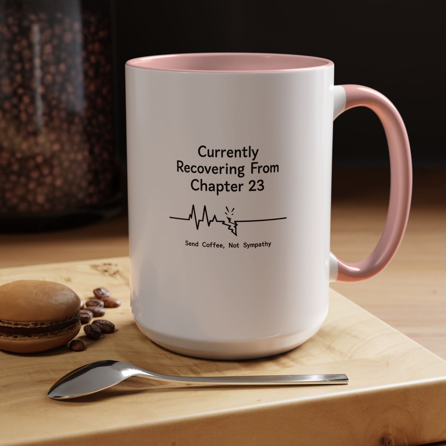 Currently Recovering From Chapter 23" Coffee Mug — Funny Book Lover Gift for Readers