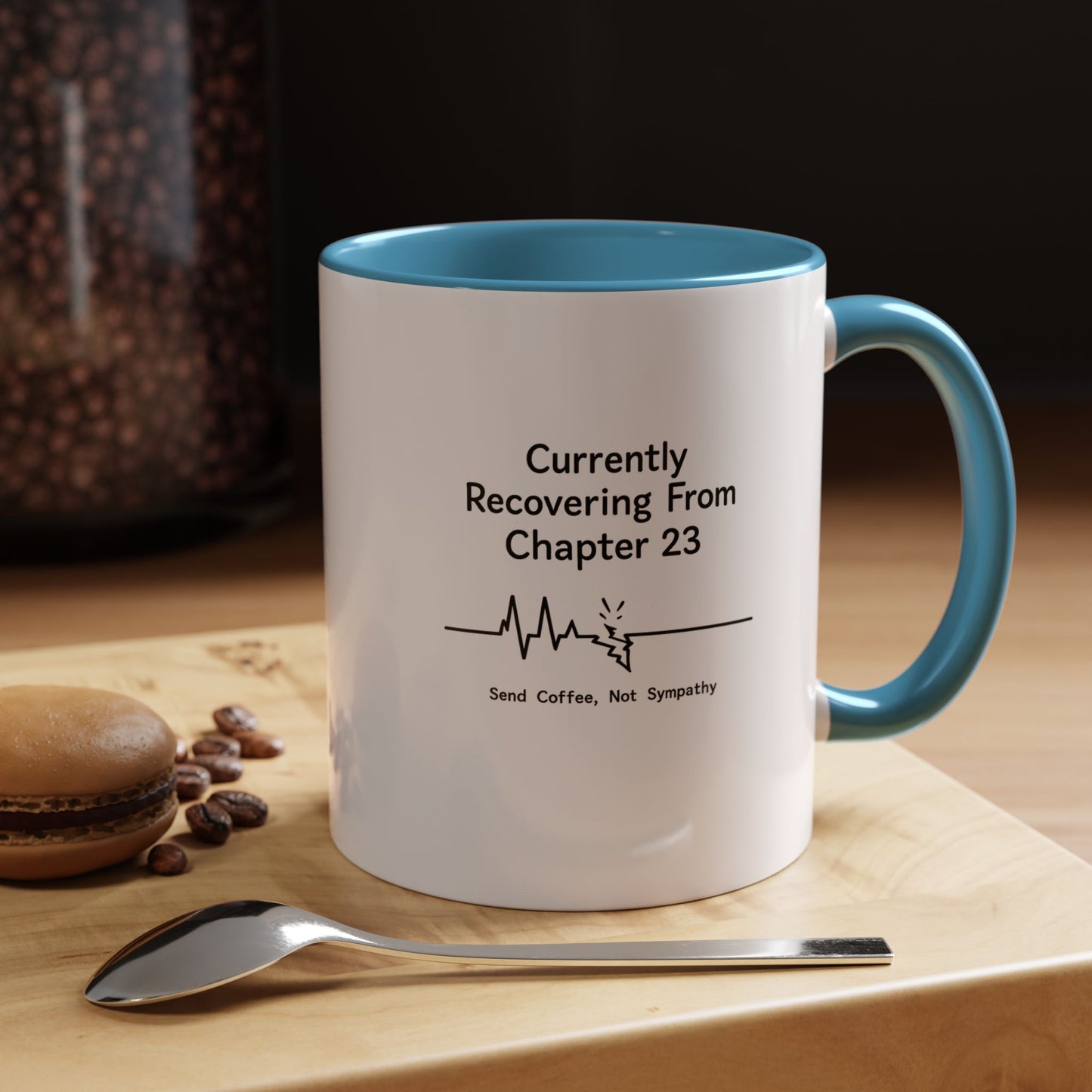 Currently Recovering From Chapter 23" Coffee Mug — Funny Book Lover Gift for Readers