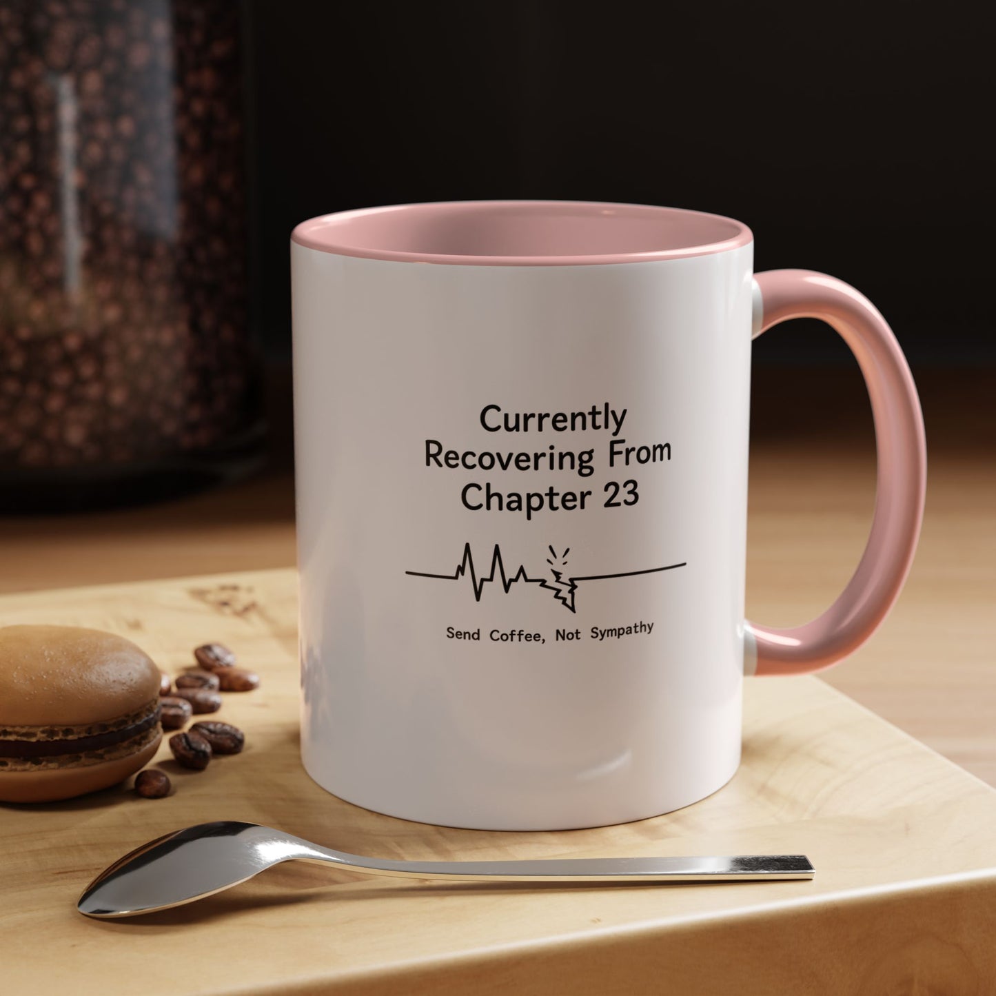 Currently Recovering From Chapter 23" Coffee Mug — Funny Book Lover Gift for Readers