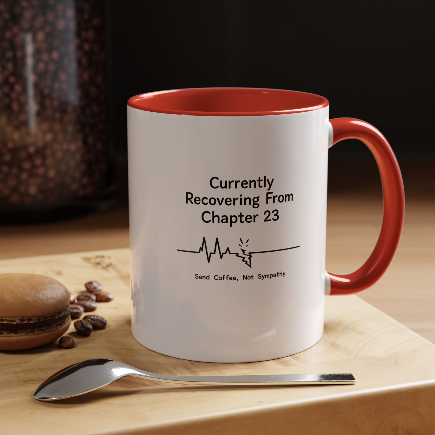 Currently Recovering From Chapter 23" Coffee Mug — Funny Book Lover Gift for Readers