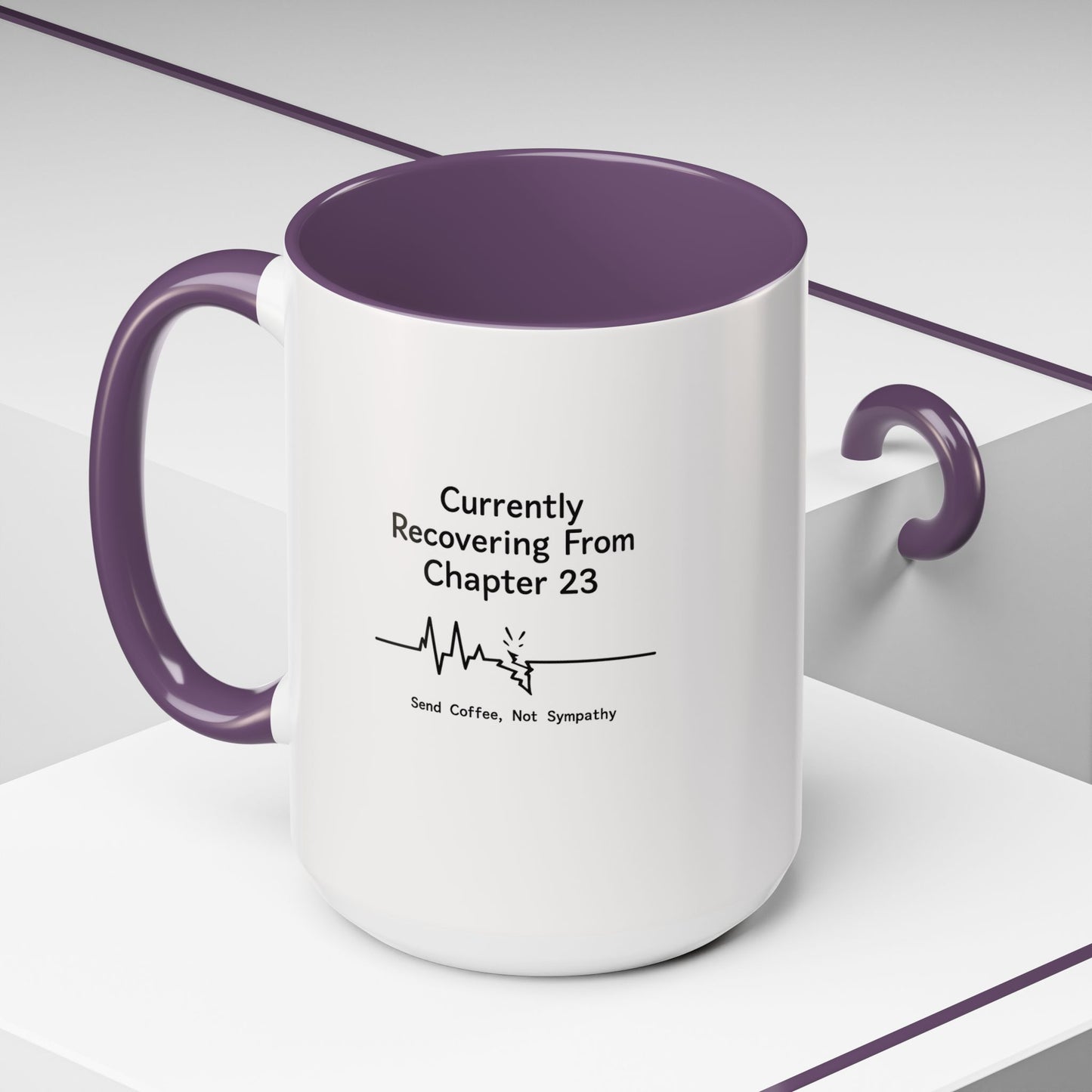 Currently Recovering From Chapter 23" Coffee Mug — Funny Book Lover Gift for Readers