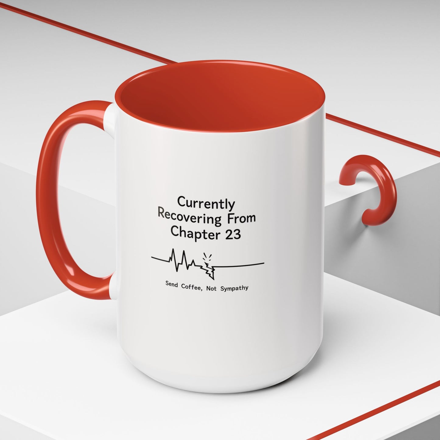 Currently Recovering From Chapter 23" Coffee Mug — Funny Book Lover Gift for Readers