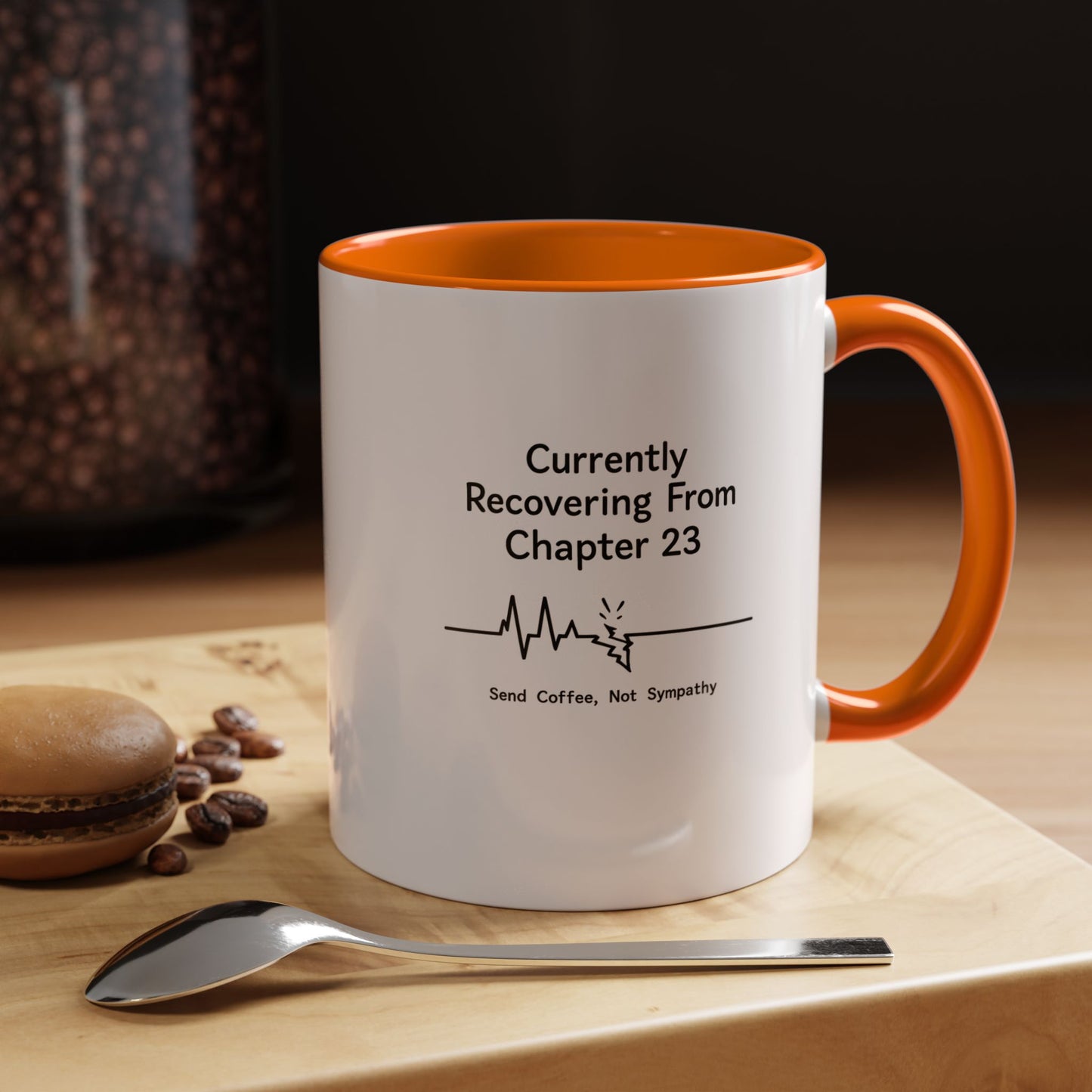 Currently Recovering From Chapter 23" Coffee Mug — Funny Book Lover Gift for Readers