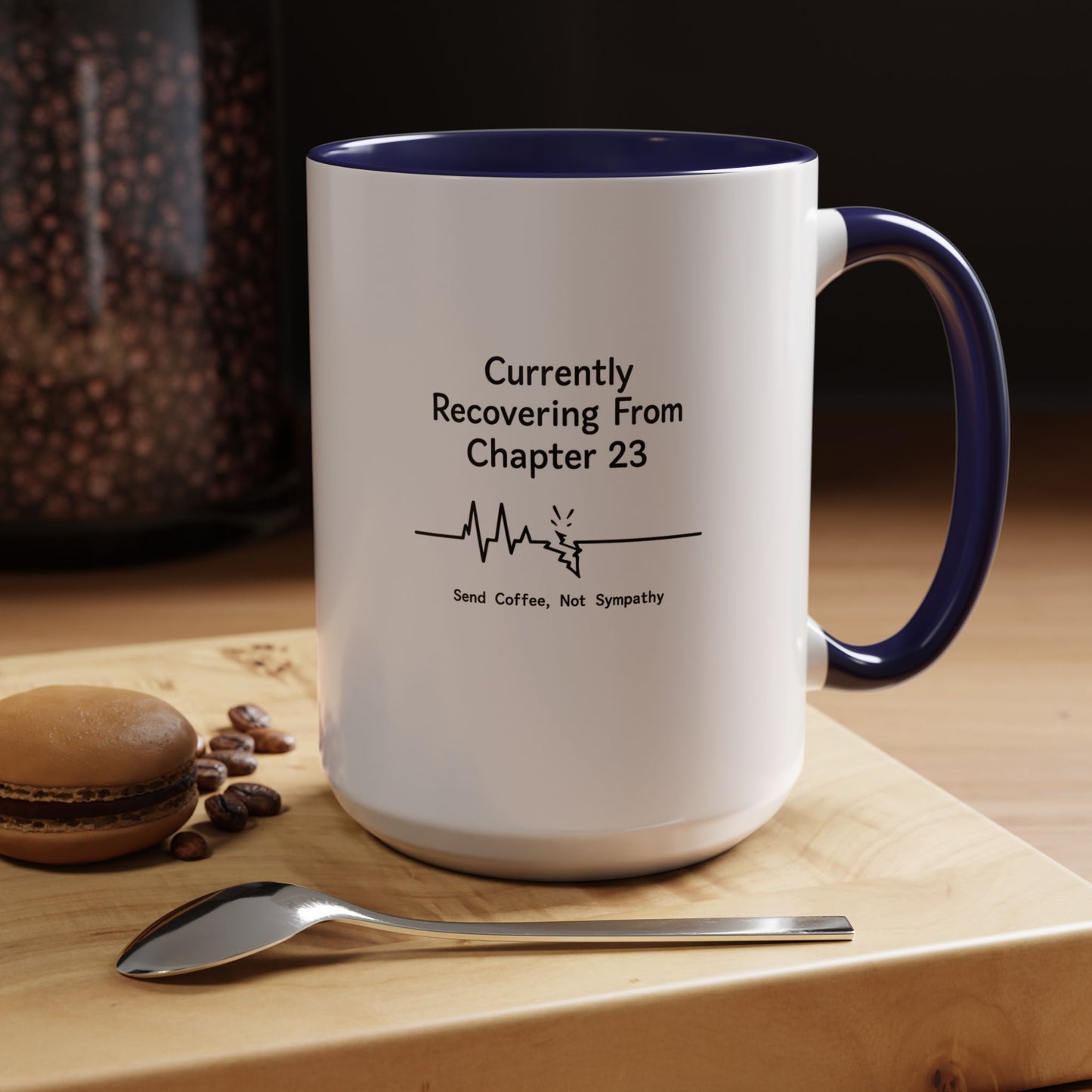 Currently Recovering From Chapter 23" Coffee Mug — Funny Book Lover Gift for Readers