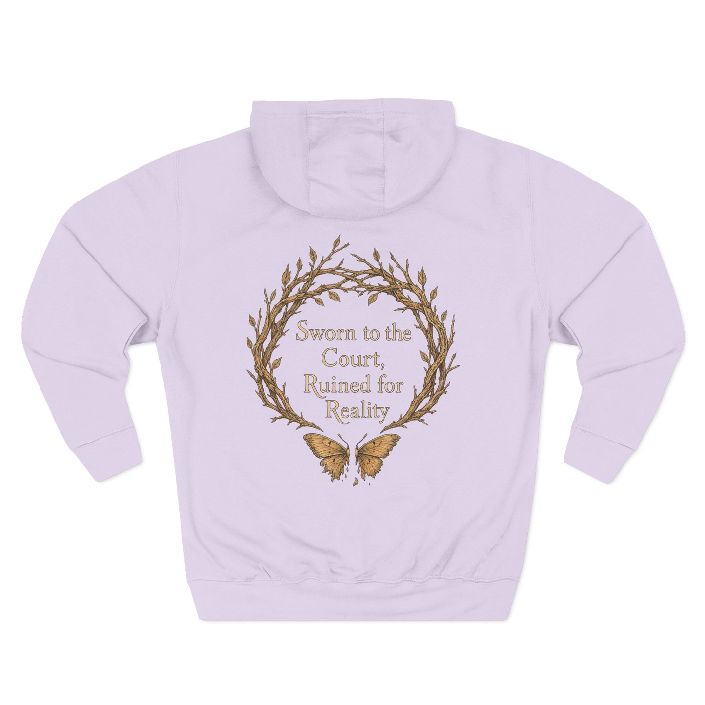 Copy of Sworn to the Court, Ruined for Reality Hoodie — Embroidered Fantasy Reader Pullover