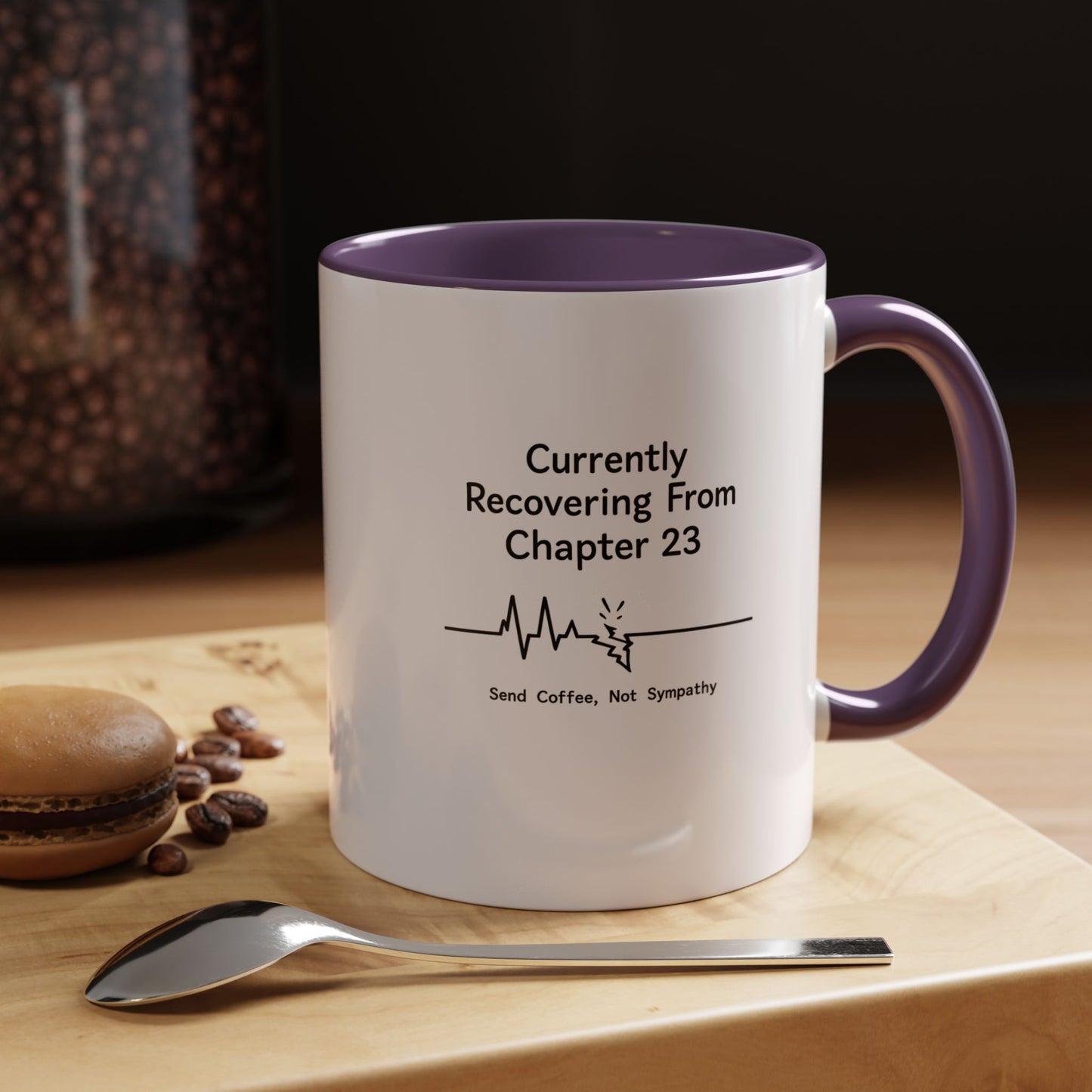 Currently Recovering From Chapter 23" Coffee Mug — Funny Book Lover Gift for Readers