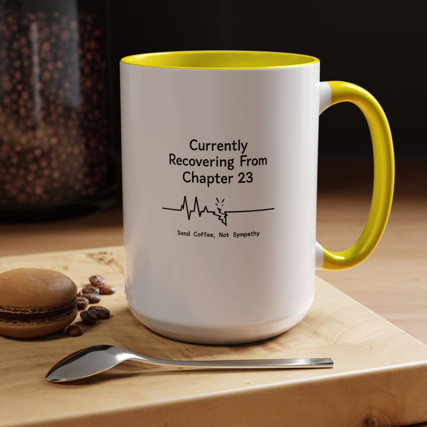 Currently Recovering From Chapter 23" Coffee Mug — Funny Book Lover Gift for Readers