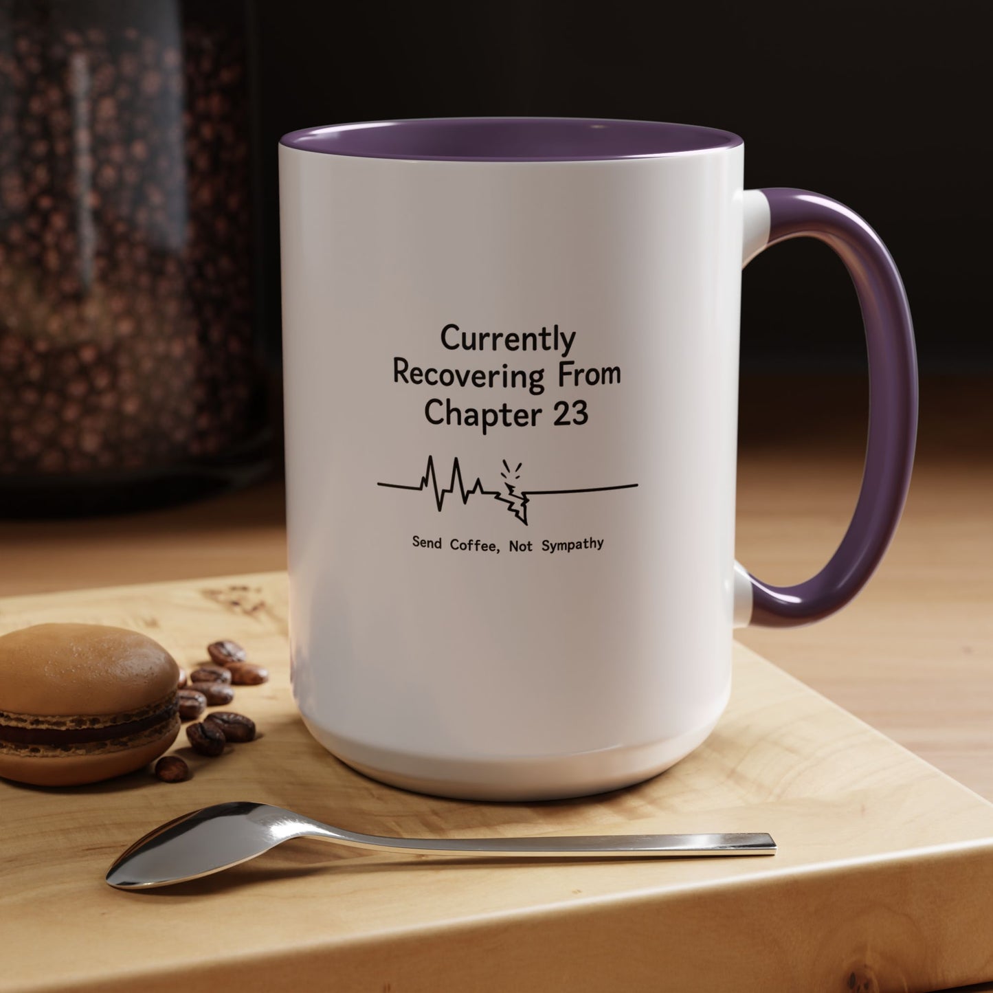 Currently Recovering From Chapter 23" Coffee Mug — Funny Book Lover Gift for Readers