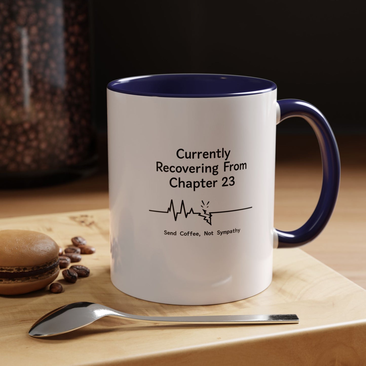 Currently Recovering From Chapter 23" Coffee Mug — Funny Book Lover Gift for Readers