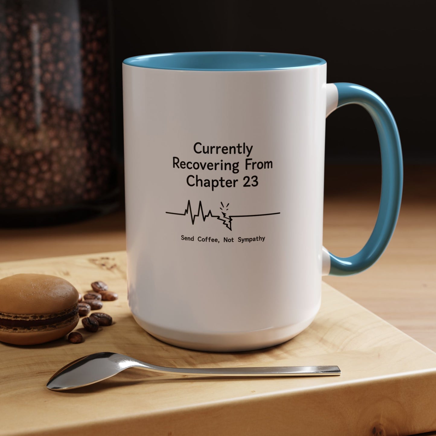 Currently Recovering From Chapter 23" Coffee Mug — Funny Book Lover Gift for Readers