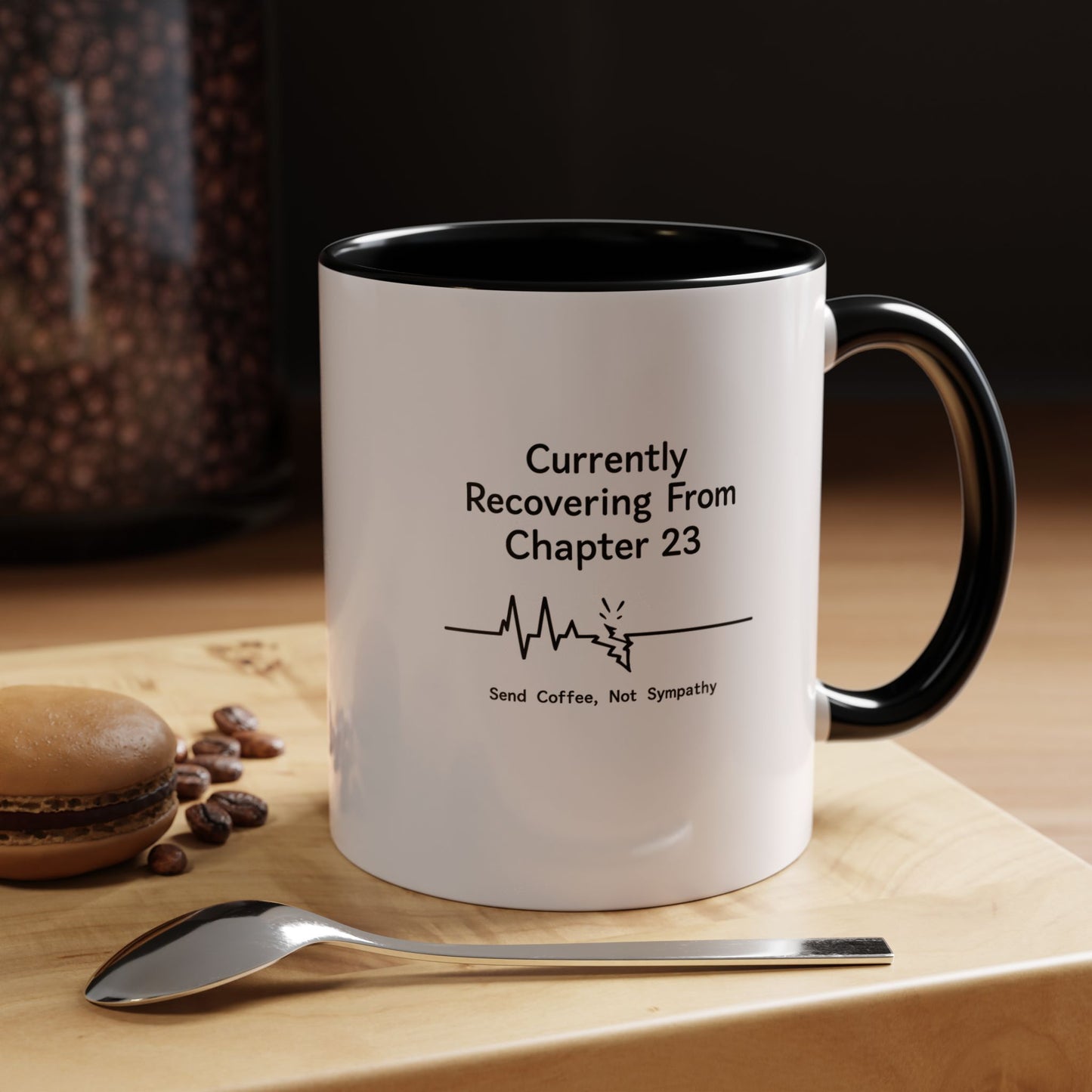 Currently Recovering From Chapter 23" Coffee Mug — Funny Book Lover Gift for Readers
