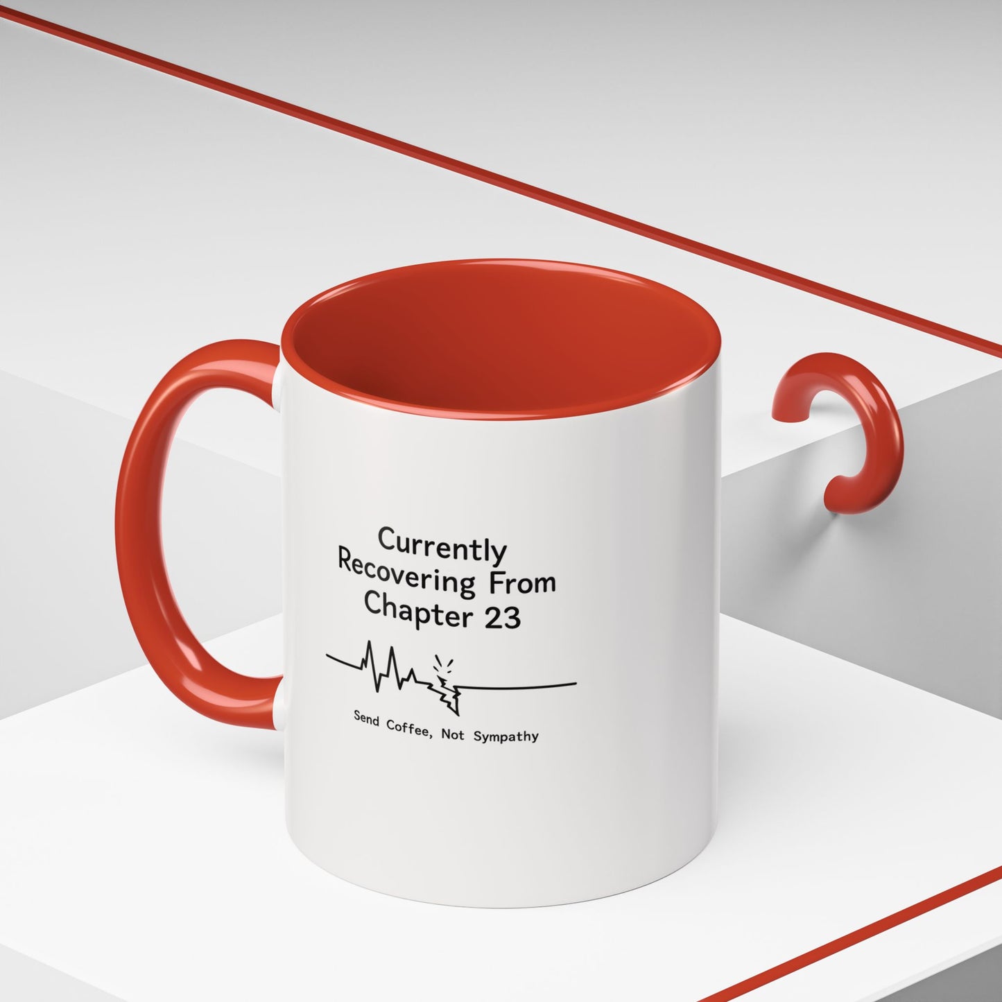 Currently Recovering From Chapter 23" Coffee Mug — Funny Book Lover Gift for Readers